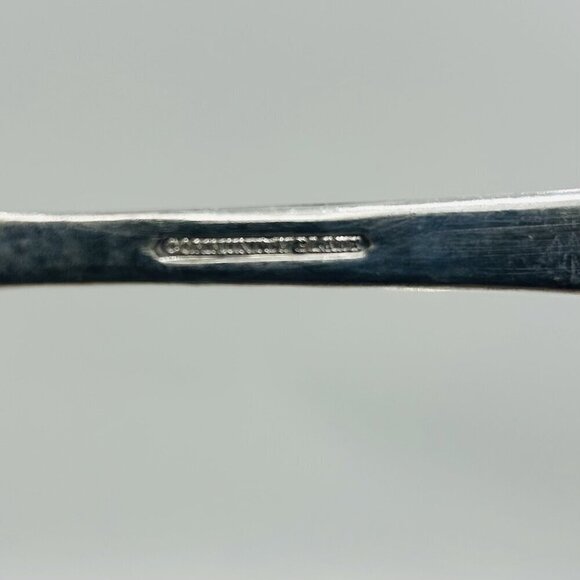 Oneida Community Silverplate PATRICIAN Monogram "L" Serving Spoons Set Of 6 - Picture 10 of 10